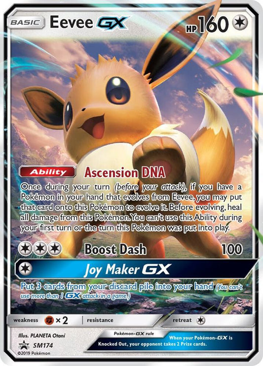 Pokemon Eevee GX SM174 SM Black Star Promos