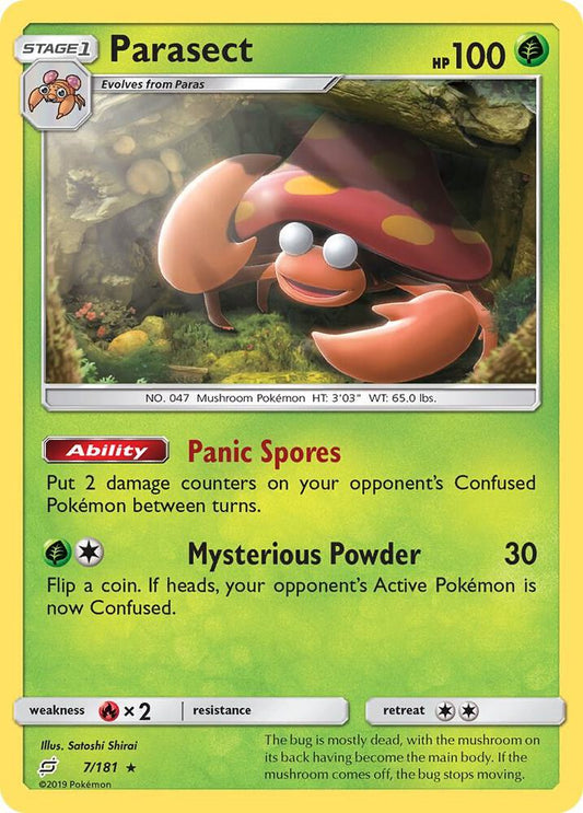 Pokemon Parasect 7/181 Team Up