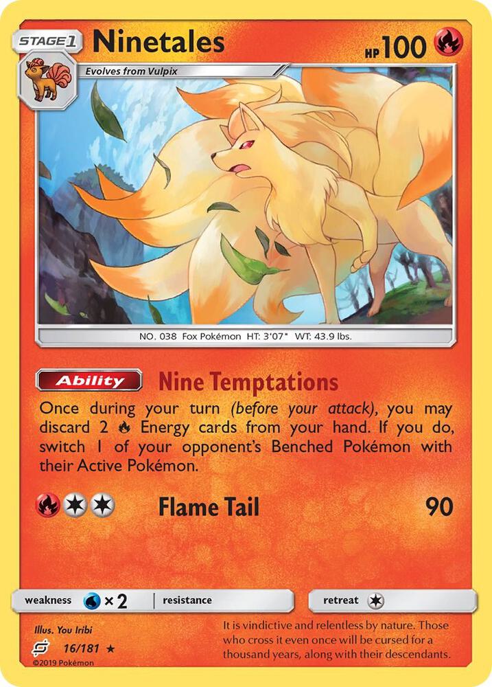 Pokemon Ninetales 16/181 Team Up
