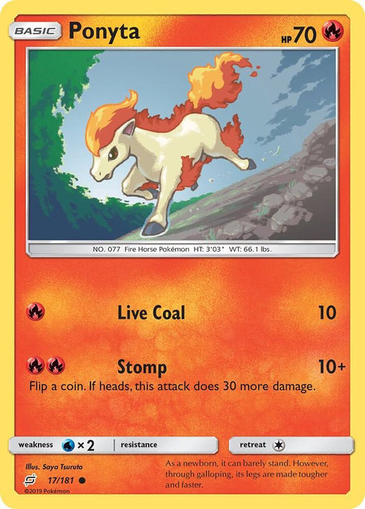 Pokemon Ponyta 17/181 Team Up