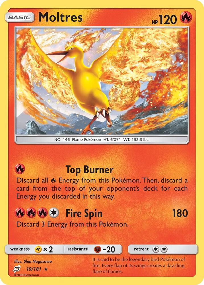 Pokemon Moltres 19/181 Team Up