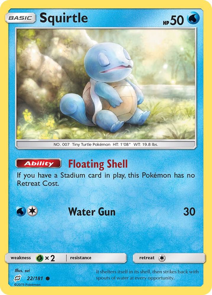 Pokemon Squirtle 22/181 Team Up