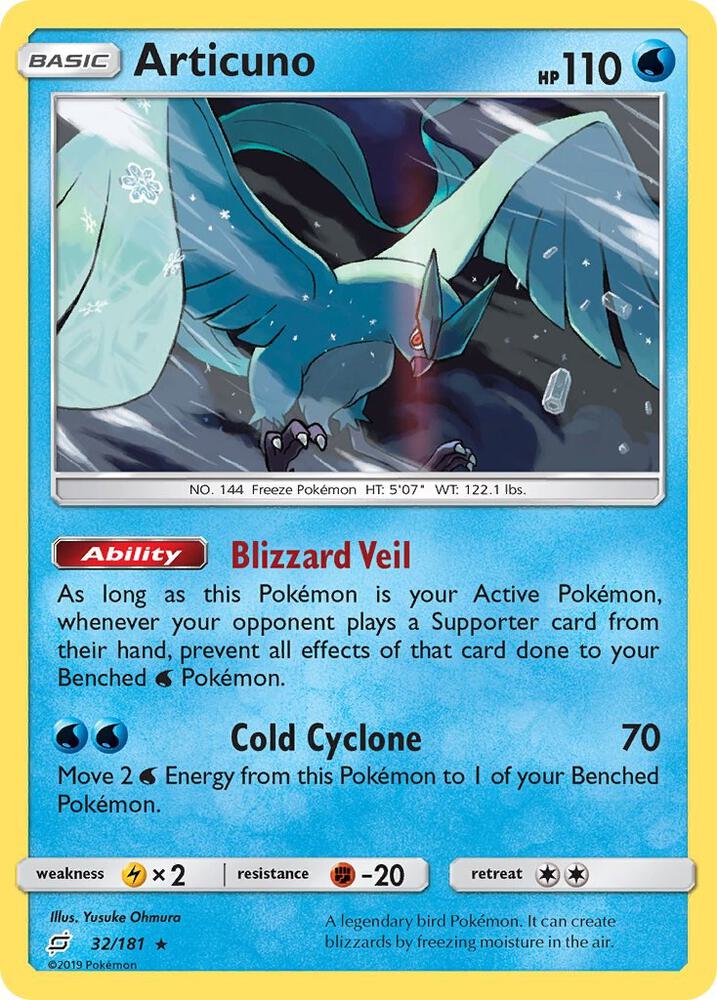 Pokemon Articuno 32/181 Team Up