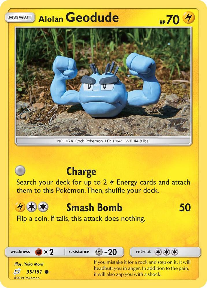 Pokemon Alolan Geodude 35/181 Team Up