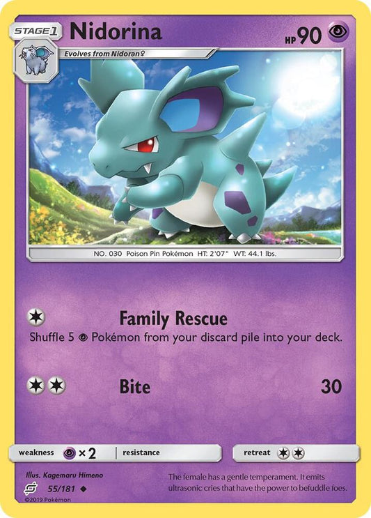 Pokemon Nidorina 55/181 Team Up