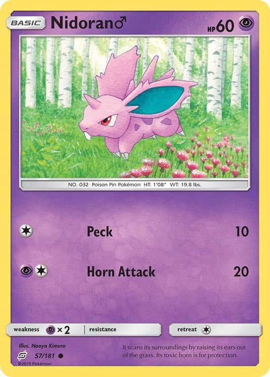 Pokemon Nidoran M 57/181 Team Up
