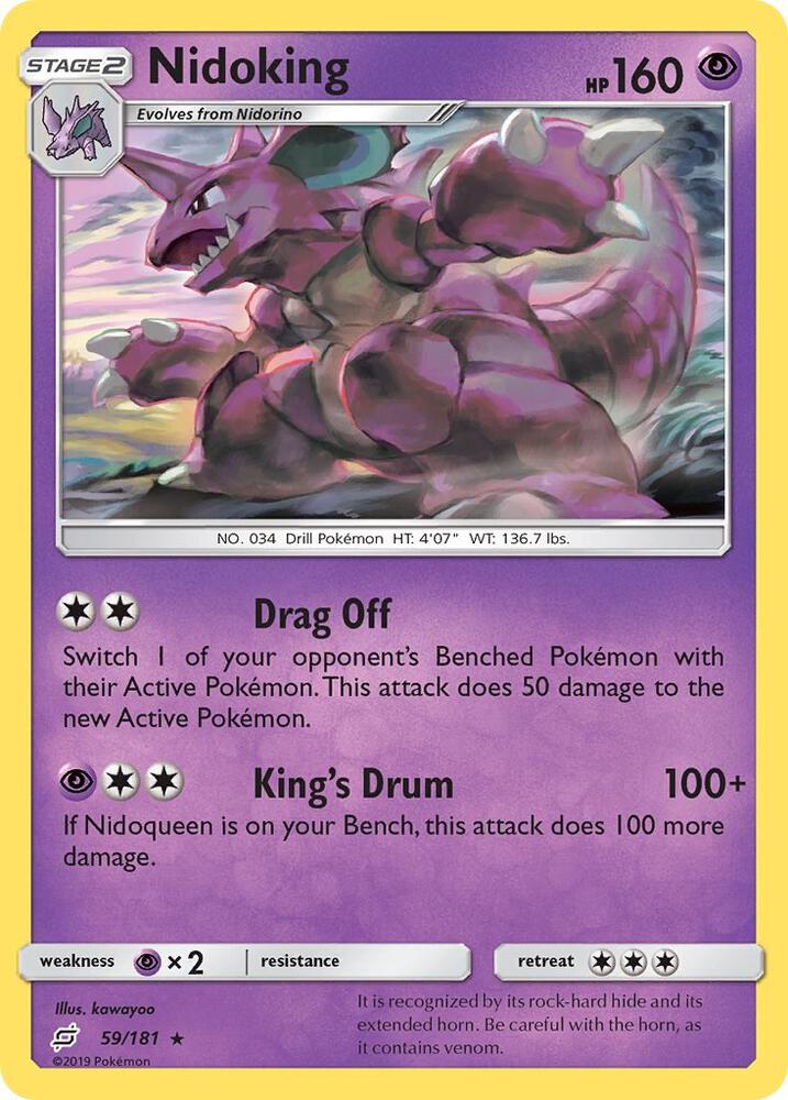 Pokemon Nidoking 59/181 Team Up