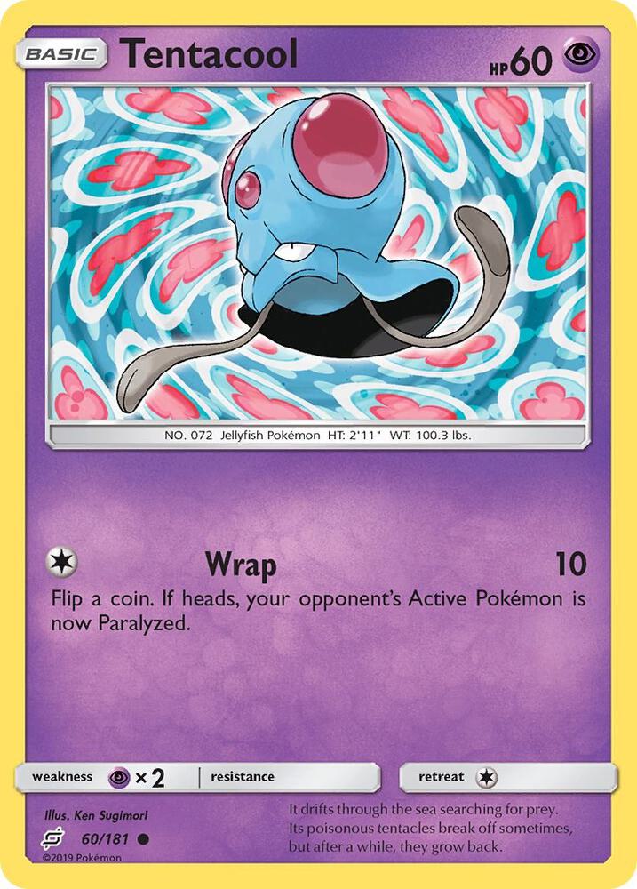 Pokemon Tentacool 60/181 Team Up
