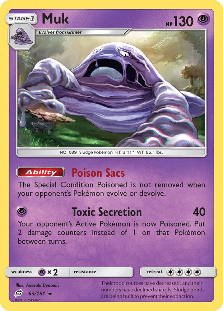 Pokemon Muk 63/181 Team Up