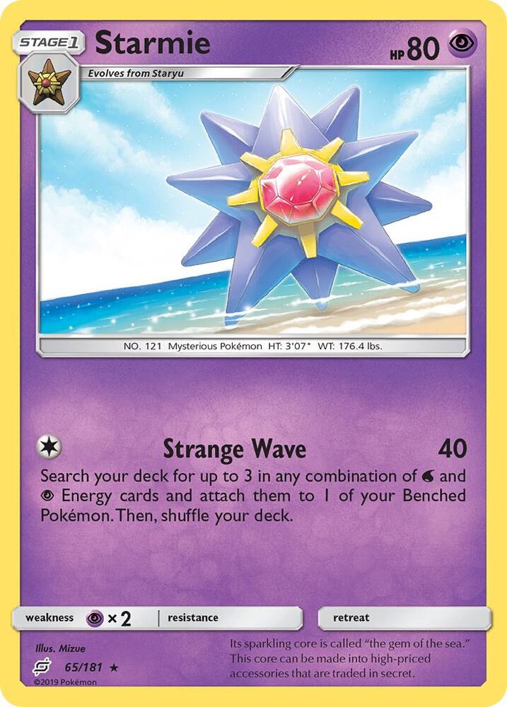 Pokemon Starmie 65/181 Team Up