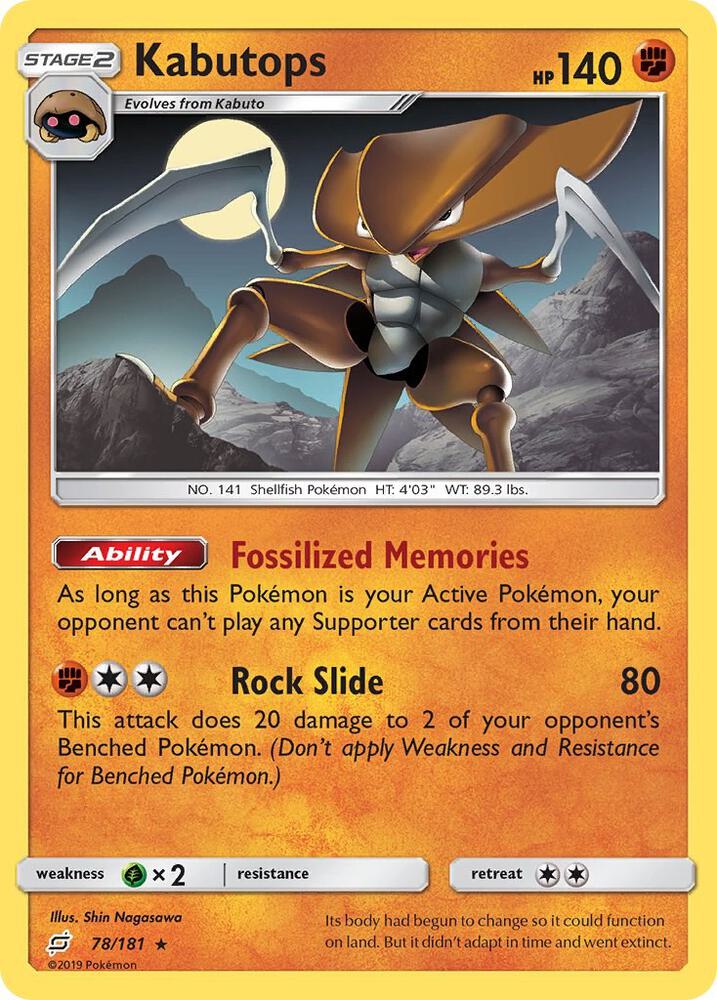 Pokemon Kabutops 78/181 Team Up