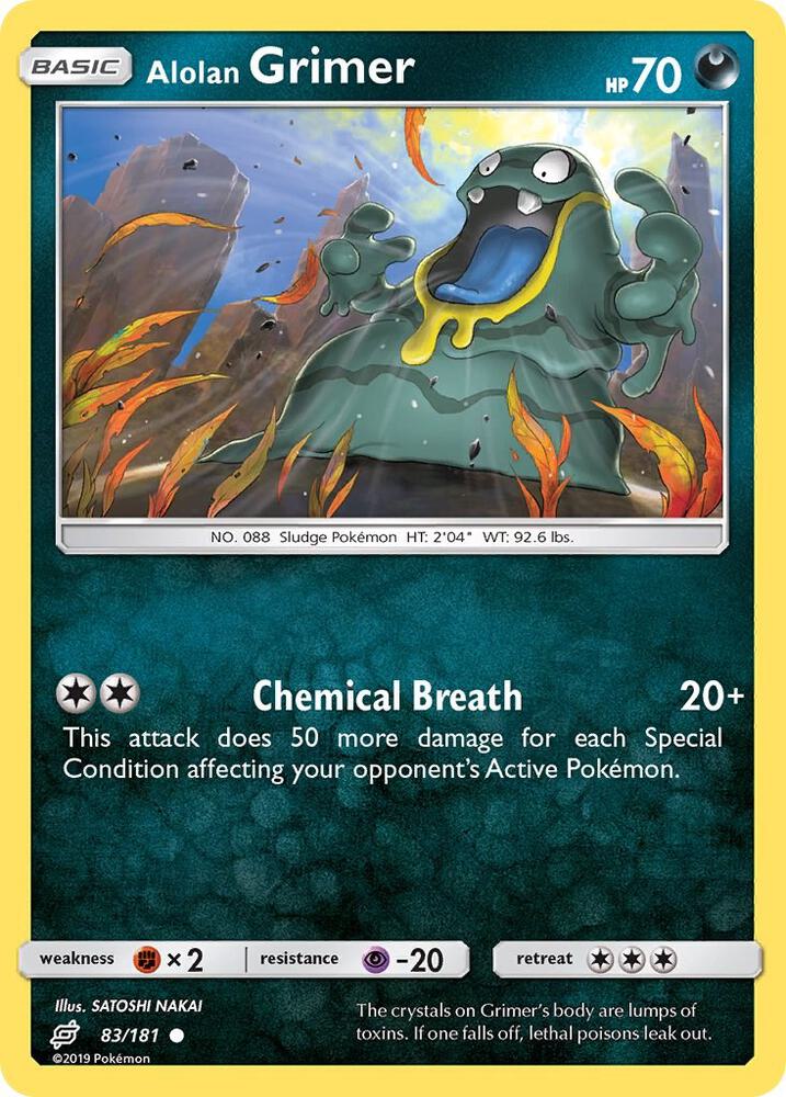 Pokemon Alolan Grimer 83/181 Team Up