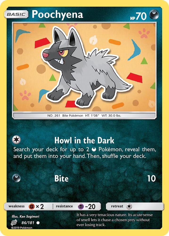 Pokemon Poochyena 86/181 Team Up
