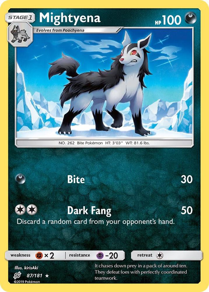 Pokemon Mightyena 87/181 Team Up