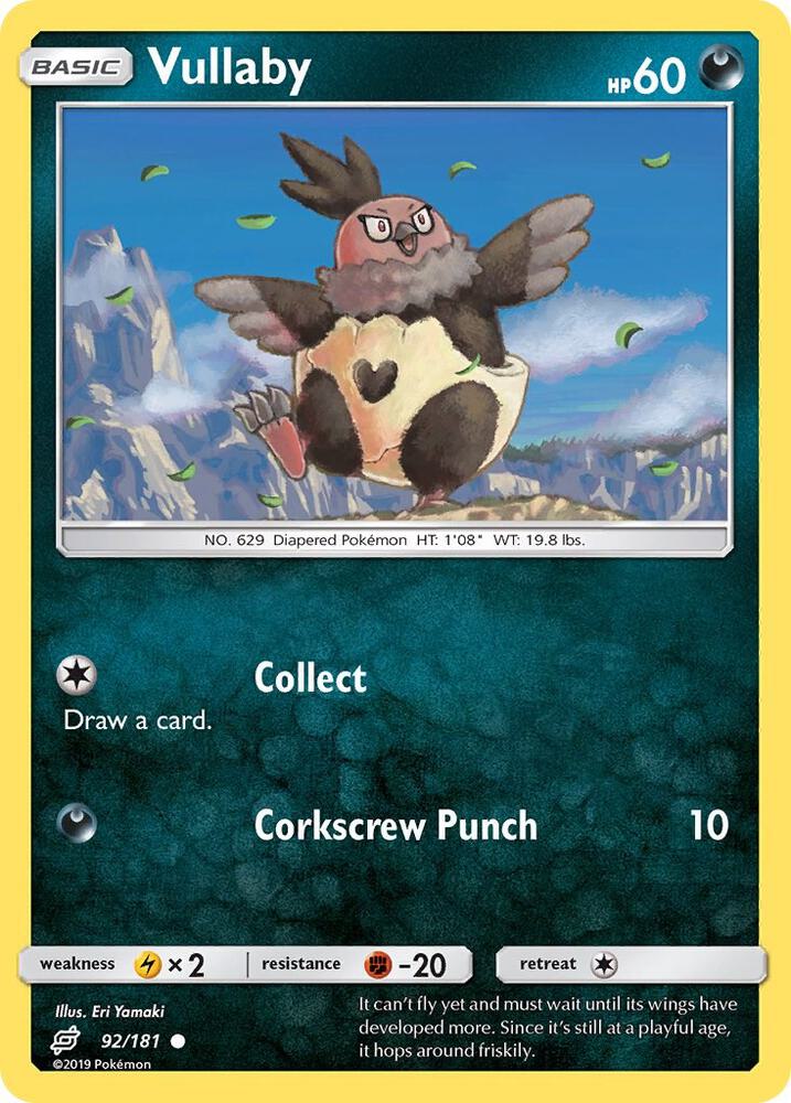Pokemon Vullaby 92/181 Team Up