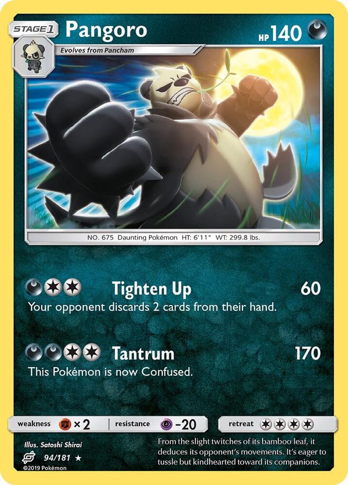 Pokemon Pangoro 94/181 Team Up