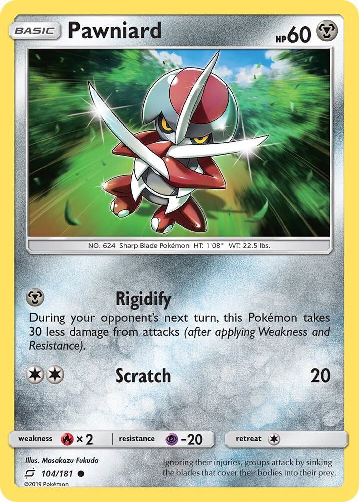 Pokemon Pawniard 104/181 Team Up