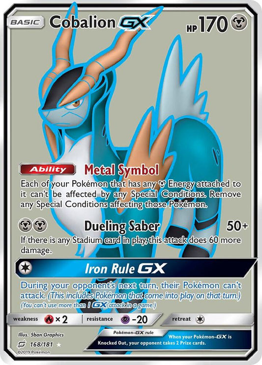 Pokemon Cobalion GX 168/181 Team Up
