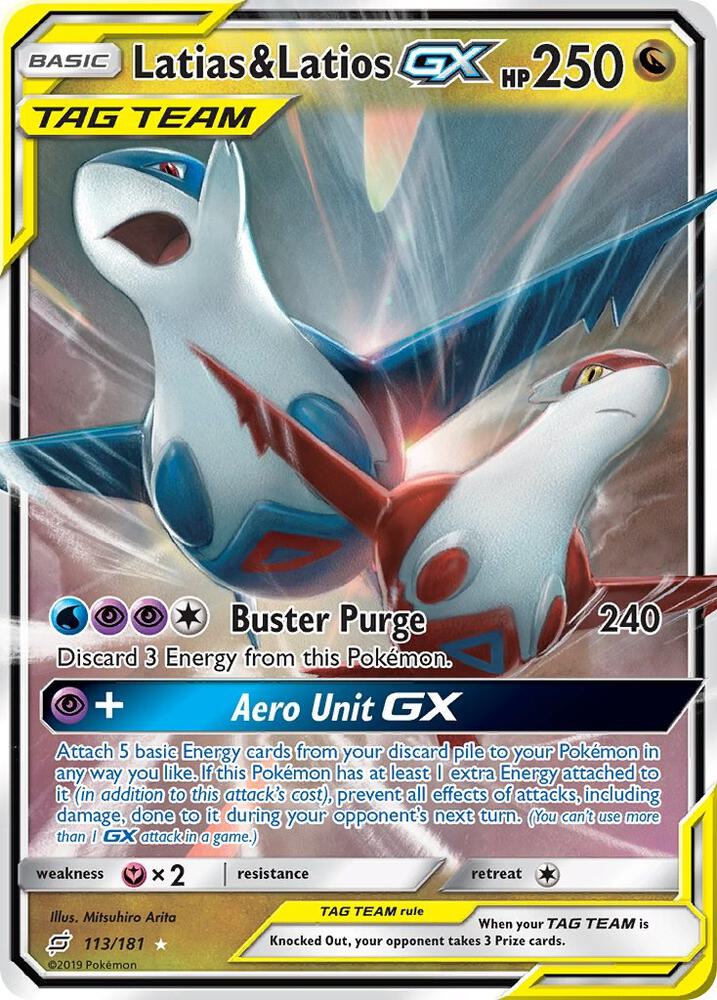 Pokemon Latias & Latios GX 113/181 Team Up