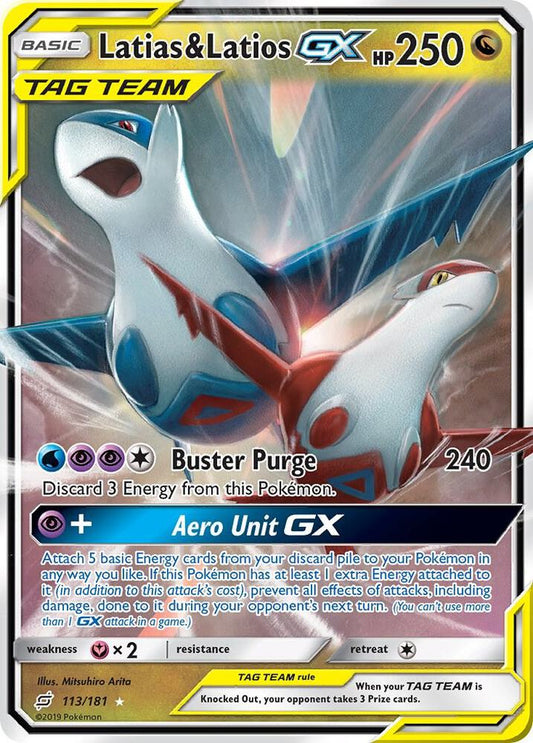 Pokemon Latias & Latios GX 113/181 Team Up