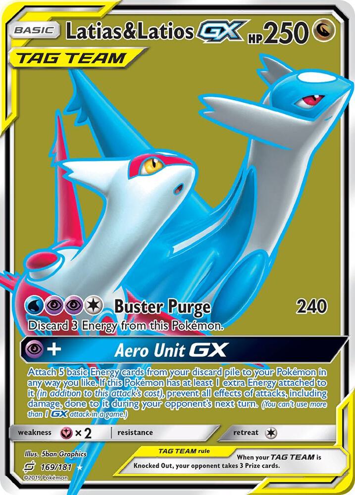 Pokemon Latias & Latios GX 169/181 Team Up