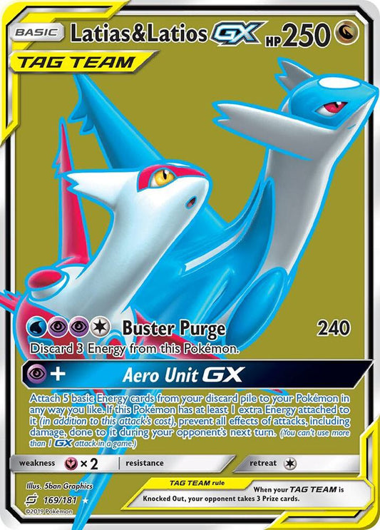 Pokemon Latias & Latios GX 169/181 Team Up
