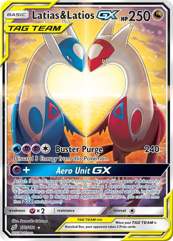 Pokemon Latias & Latios GX 170/181 Team Up
