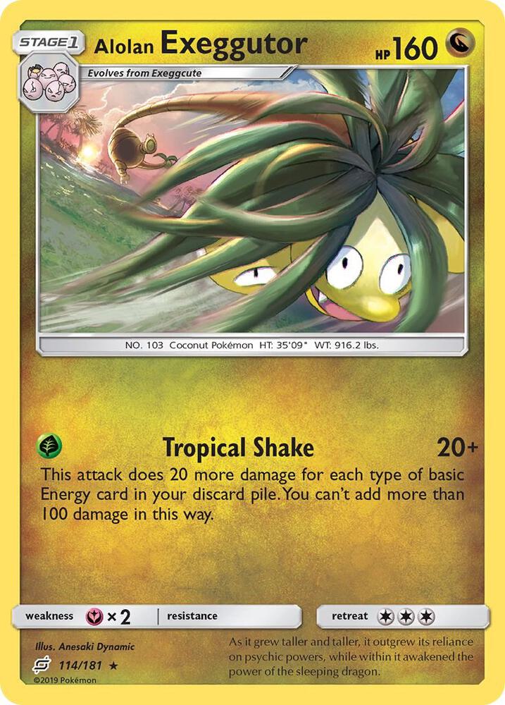 Pokemon Alolan Exeggutor 114/181 Team Up