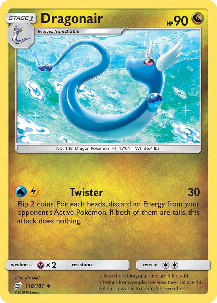 Pokemon Dragonair 118/181 Team Up
