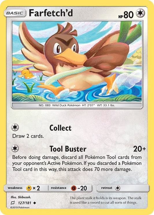 Pokemon Farfetch'd 127/181 Team Up