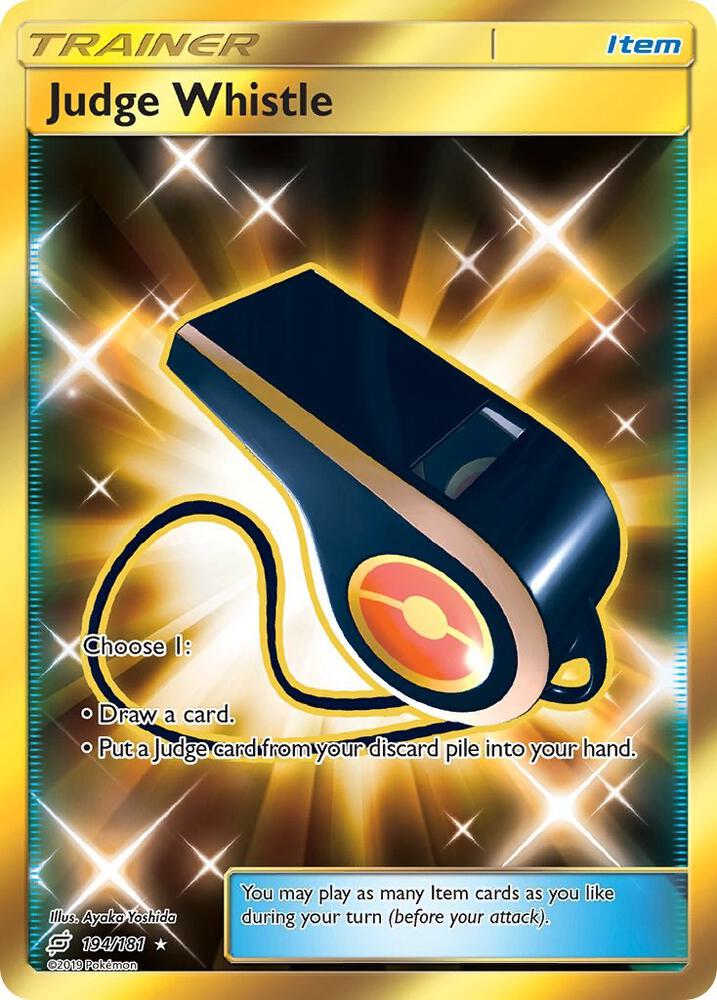 Pokemon Judge Whistle 194/181 Team Up
