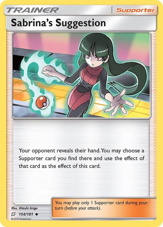 Pokemon Sabrina's Suggestion 154/181 Team Up