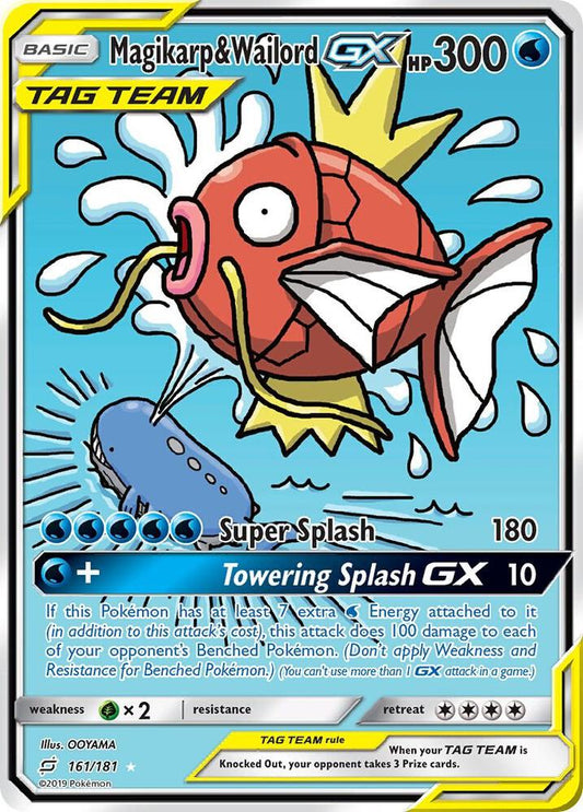 Pokemon Magikarp & Wailord GX 161/181 Team Up