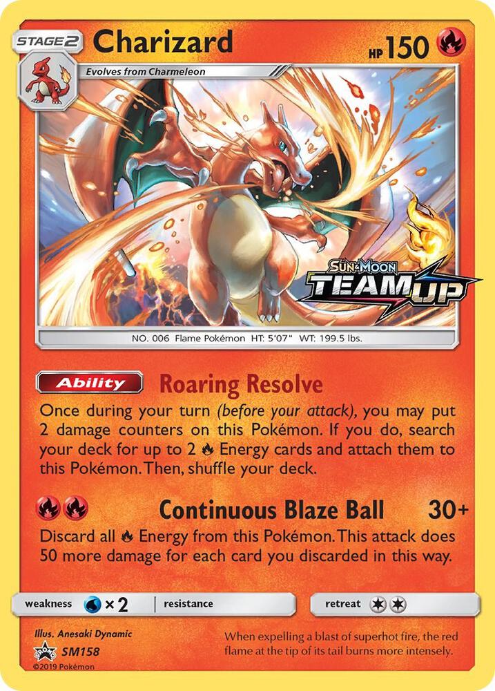 Pokemon Charizard SM158 SM Black Star Promos