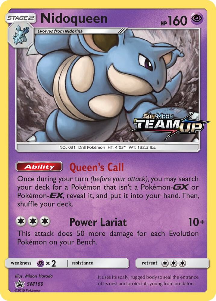 Pokemon Nidoqueen SM160 SM Black Star Promos