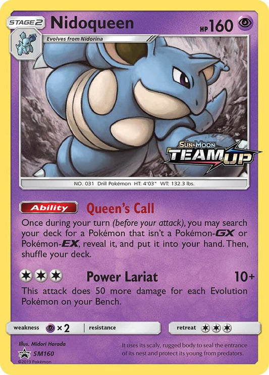 Pokemon Nidoqueen SM160 SM Black Star Promos