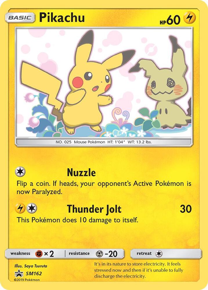 Pokemon Pikachu SM162 SM Black Star Promos