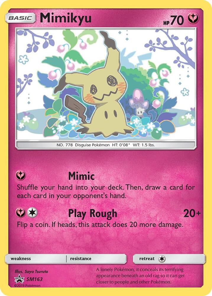 Pokemon Mimikyu SM163 SM Black Star Promos