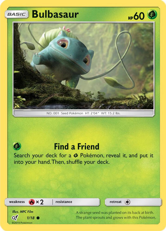 Pokemon Bulbasaur 1/18 Detective Pikachu