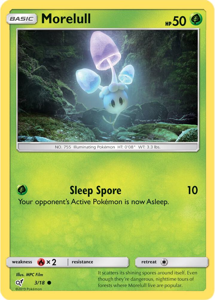 Pokemon Morelull 3/18 Detective Pikachu