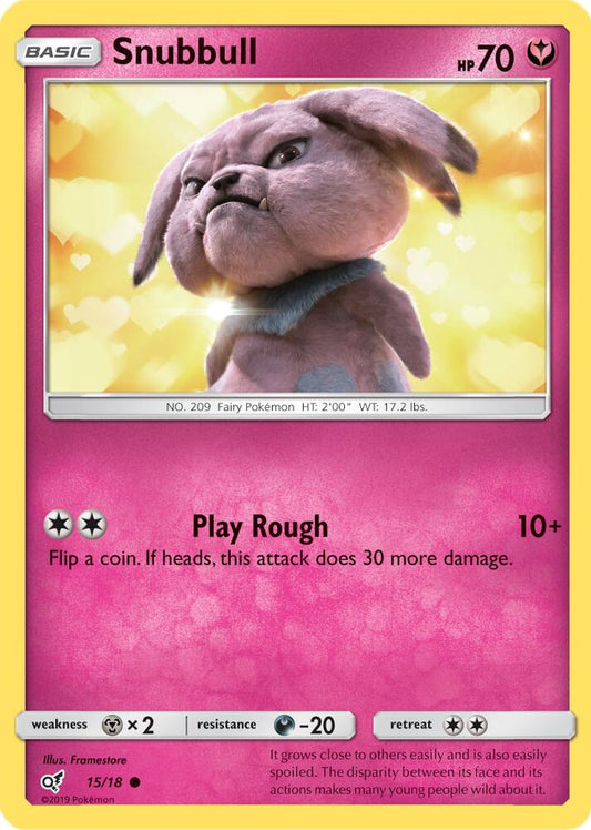 Pokemon Snubbull 15/18 Detective Pikachu