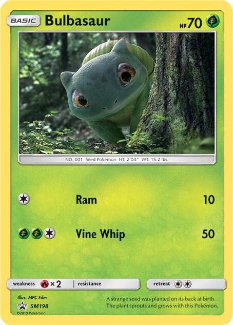 Pokemon Bulbasaur SM198 SM Black Star Promos