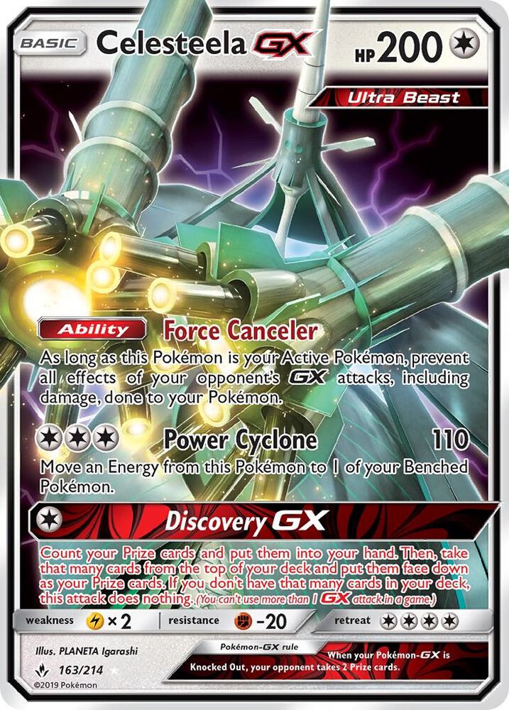 Pokemon Celesteela GX 163/214 Unbroken Bonds
