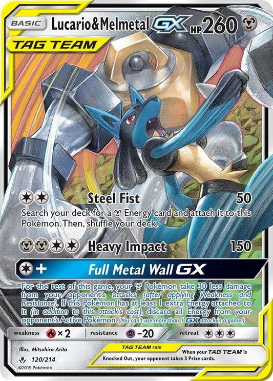 Pokemon Lucario & Melmetal GX 120/214 Unbroken Bonds
