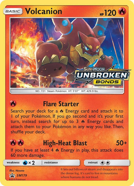 Pokemon Volcanion SM179 SM Black Star Promos