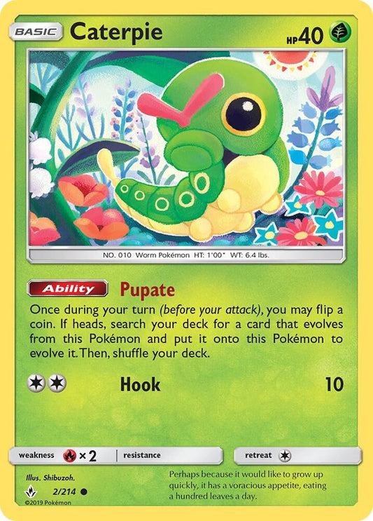Pokemon Caterpie 2/214 Unbroken Bonds