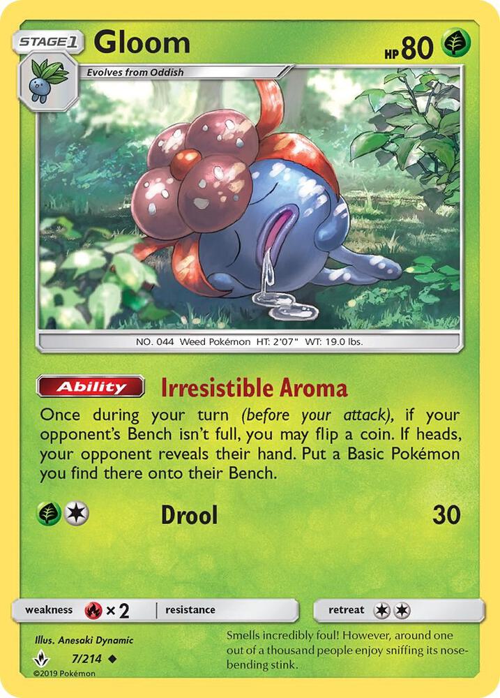 Pokemon Gloom 7/214 Unbroken Bonds