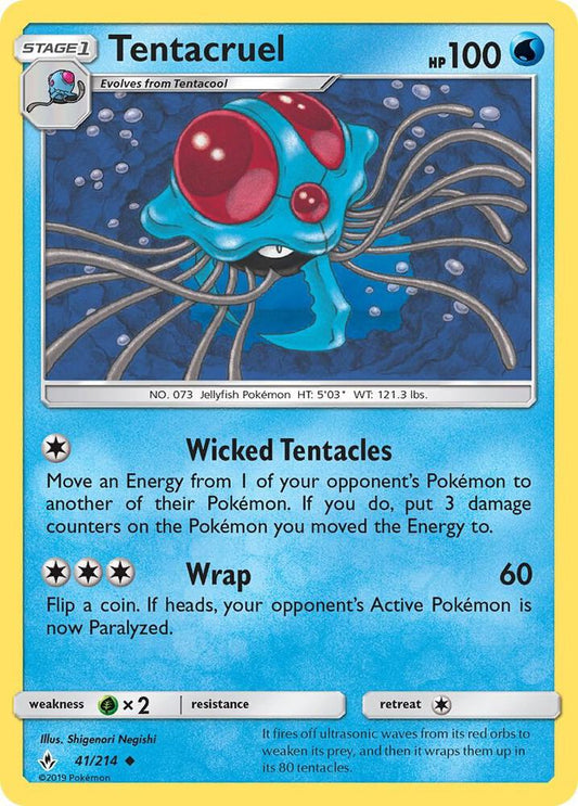 Pokemon Tentacruel 41/214 Unbroken Bonds