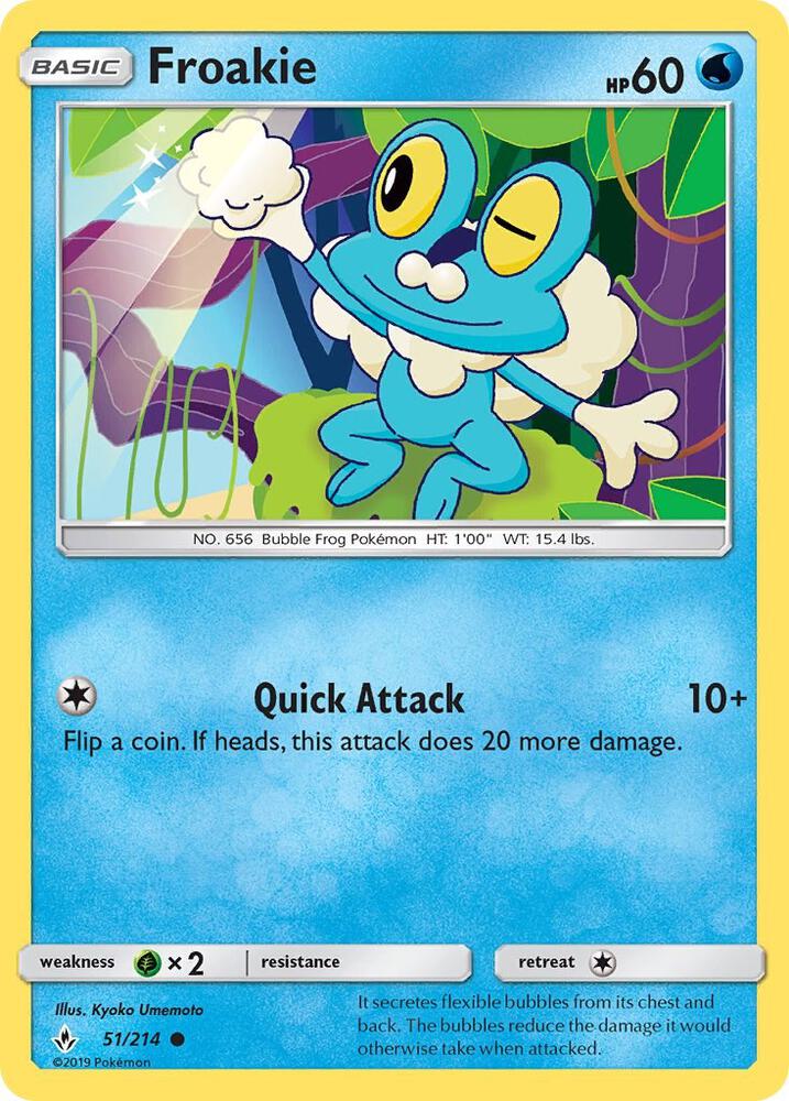 Pokemon Froakie 51/214 Unbroken Bonds