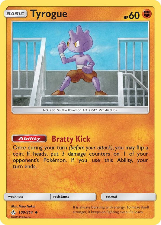 Pokemon Tyrogue 100/214 Unbroken Bonds